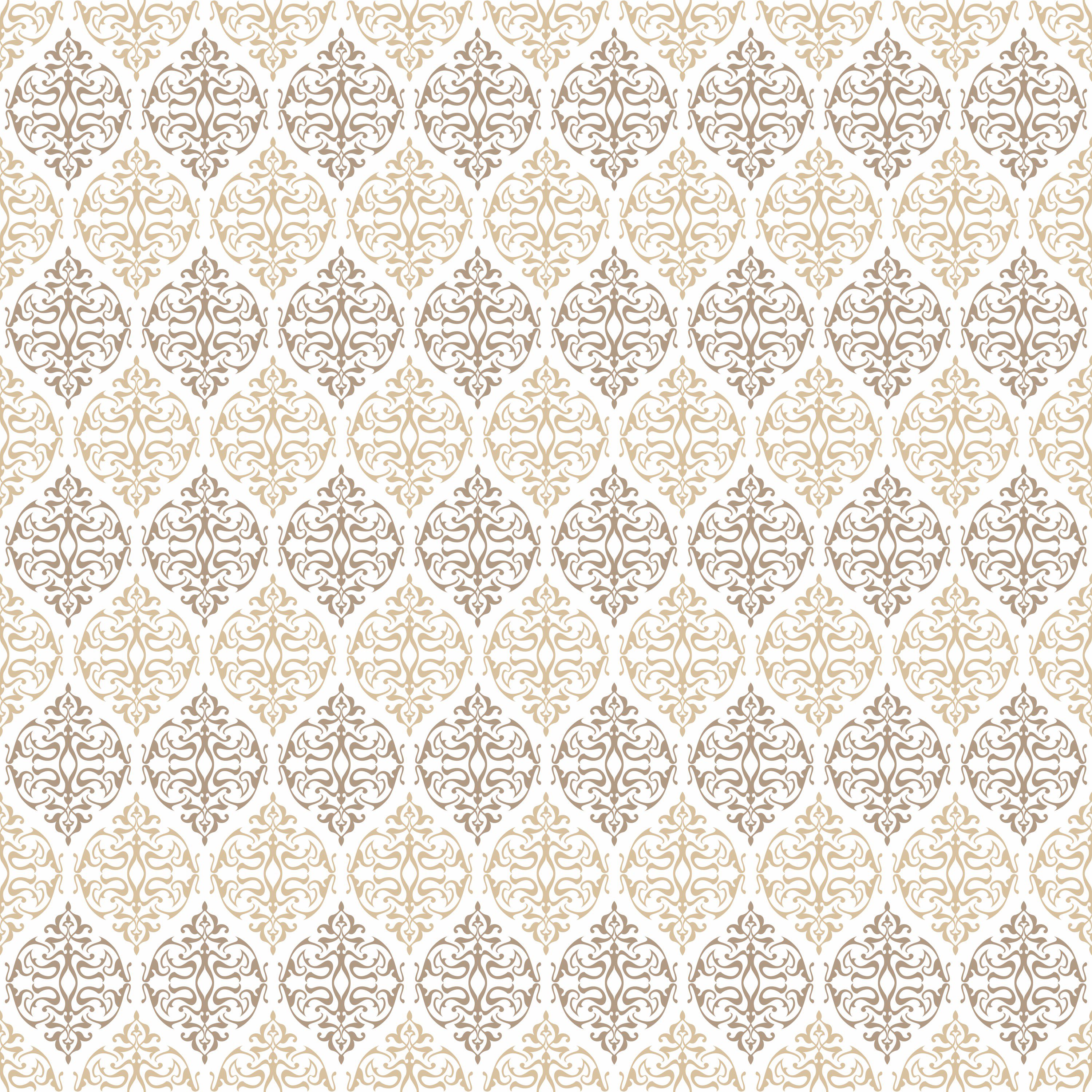 Seamless Ornamental Floral Pattern Background Free Vector