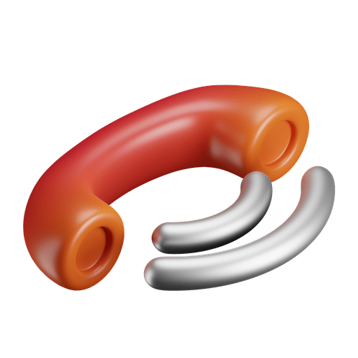 Ringing, phone, call 3D illustration