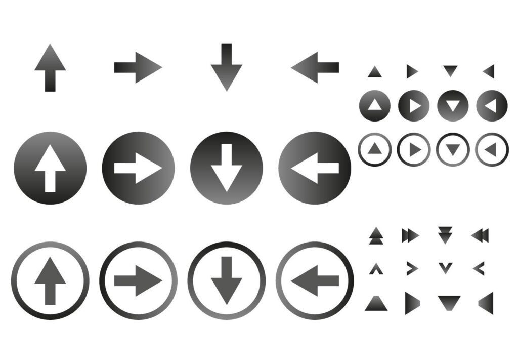 Free Arrow Icons Vector Stock Free and Free SVG