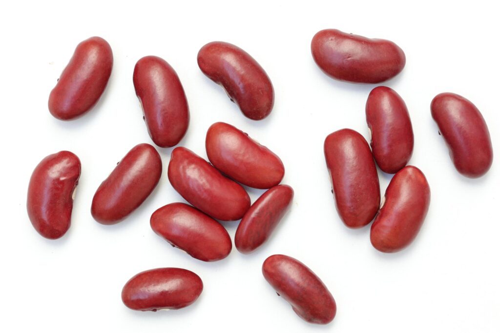 Red beans isolated on white background Stock Free