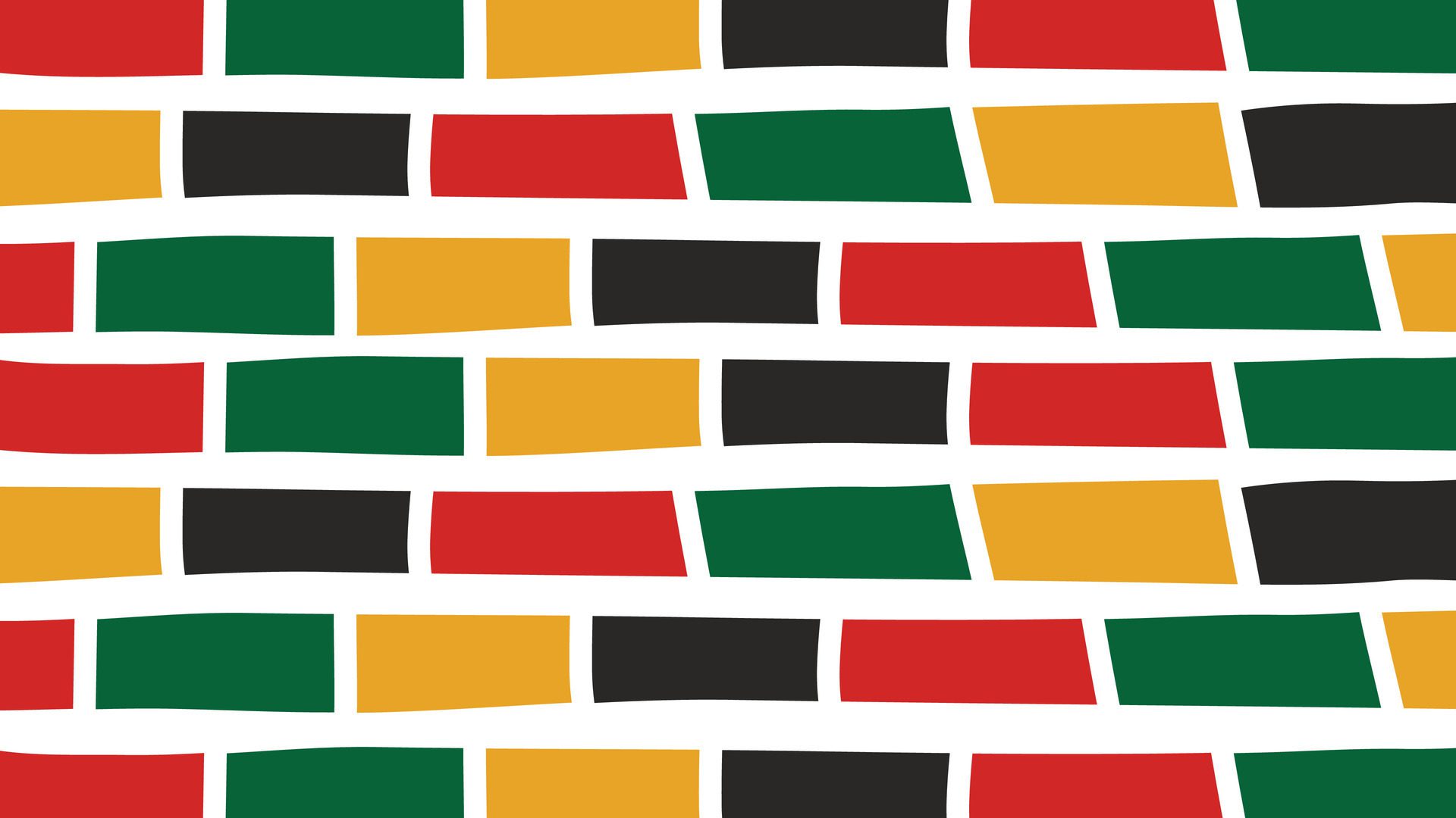 Abstract Juneteenth seamless pattern with Horizontal lines,with traditional African colors ,black, red, yellow, green. Abstract background design Free Vector