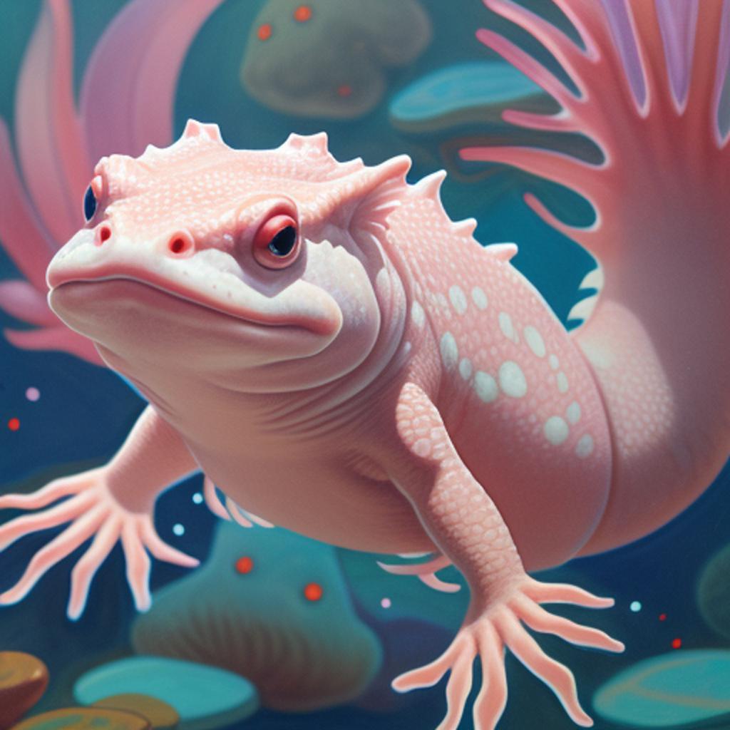 Background, Axolotl by @player_6432121 by @ai_generated