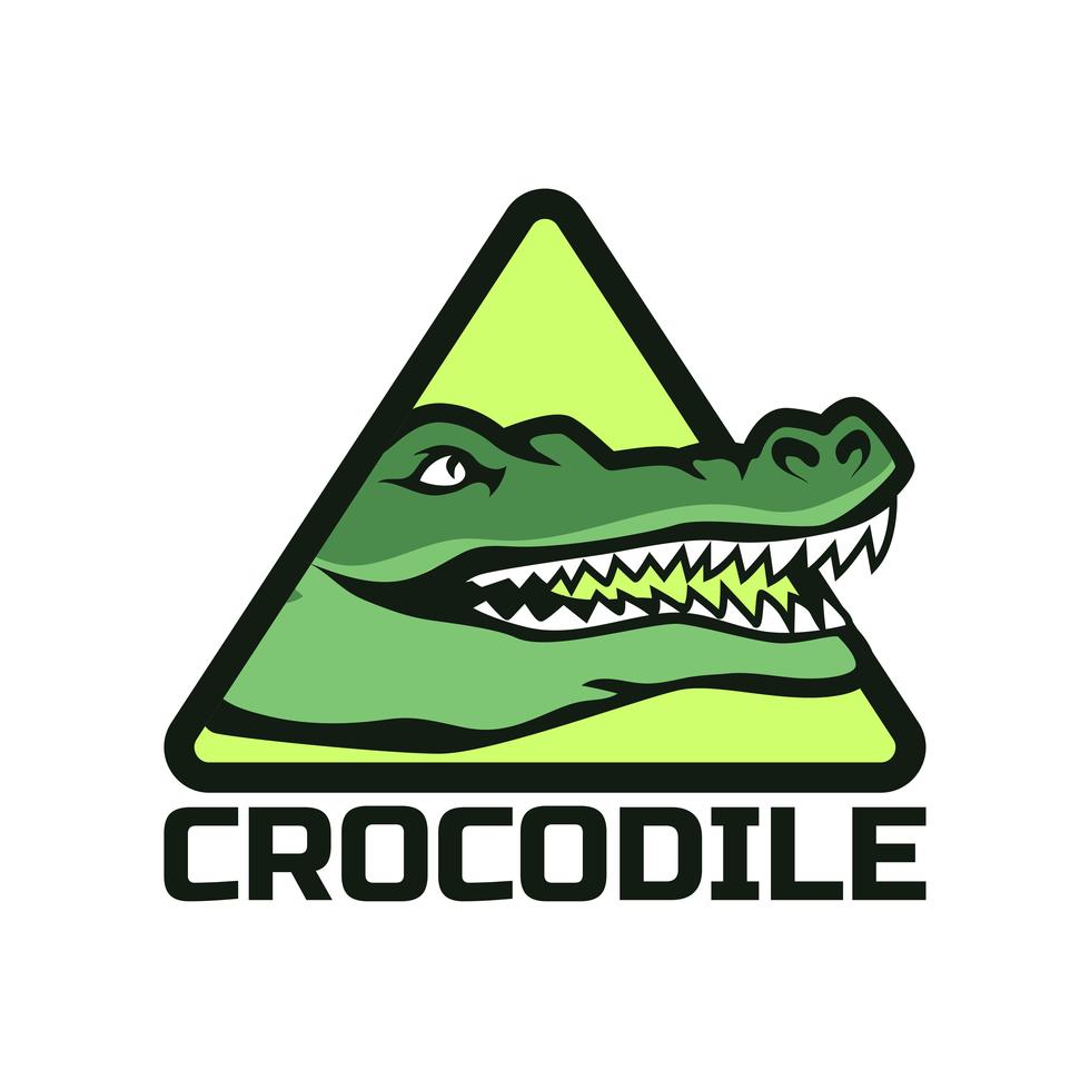 alligator crocodile logo Stock Free