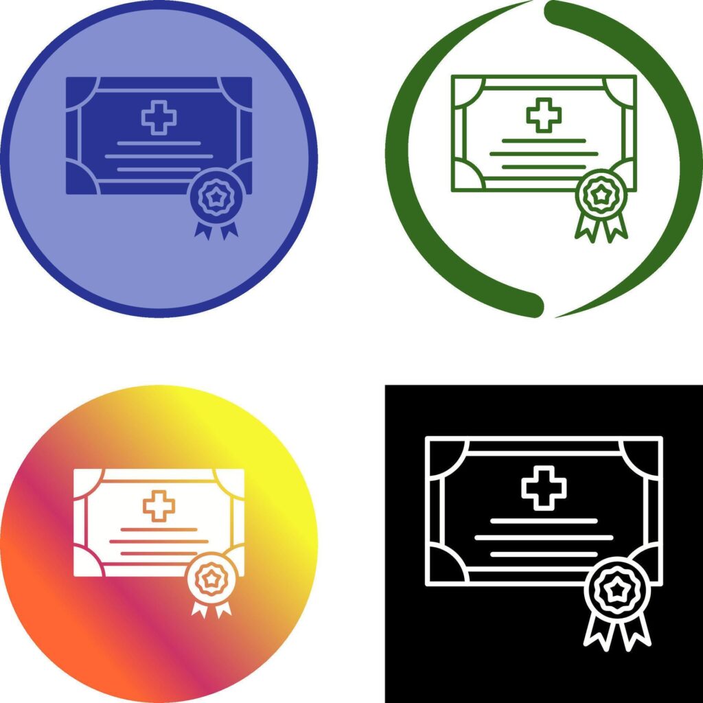 Certificate Icon Design Stock Free