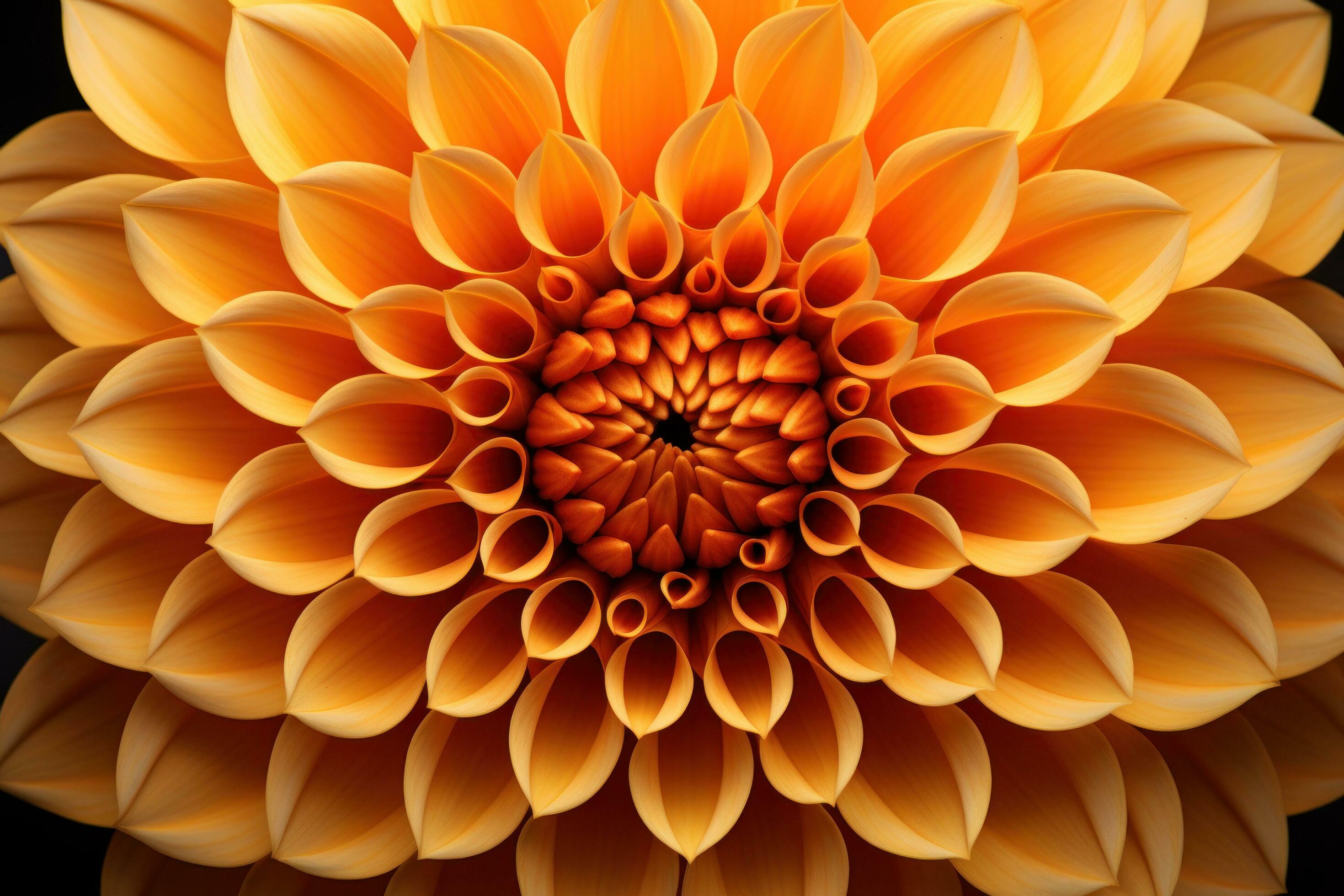 Yellow dahlia flower closeup background Stock Free