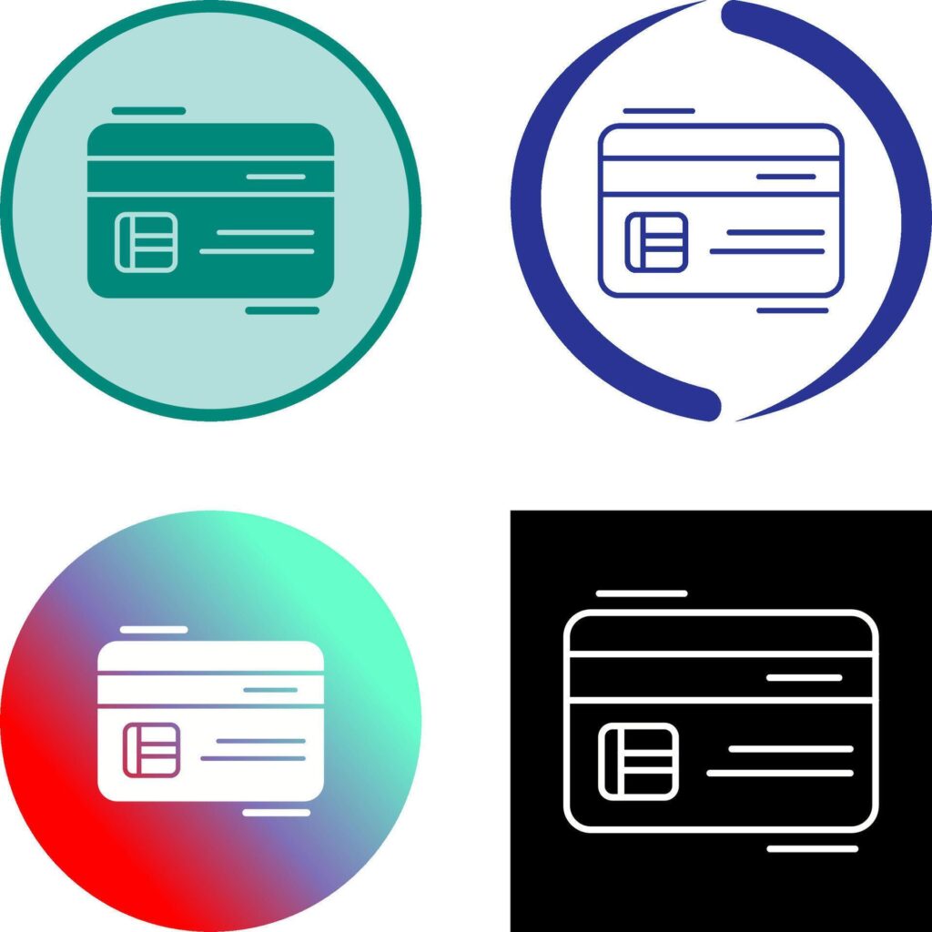 Credit Card Icon Design Stock Free