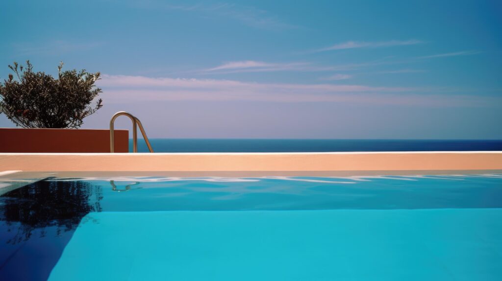 Luxury pool. Illustration Stock Free