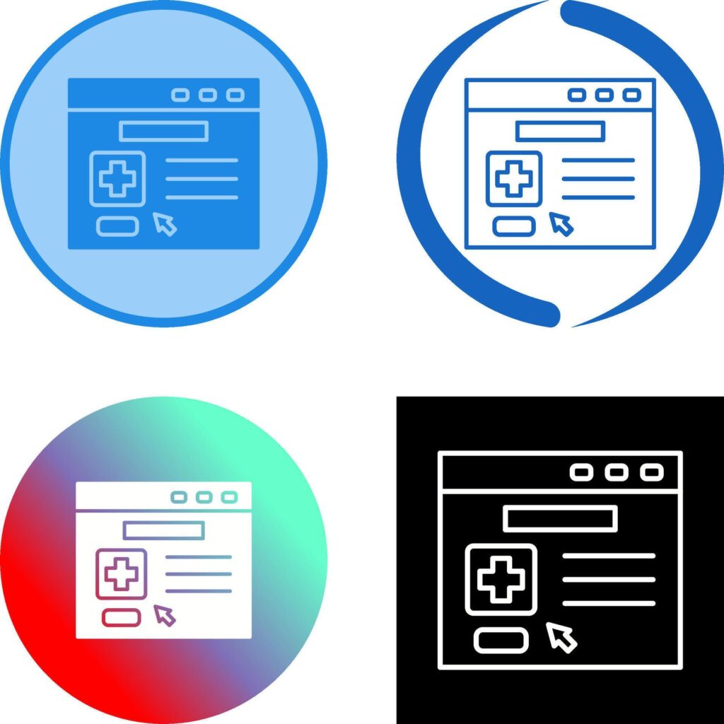 Browser Icon Design Stock Free