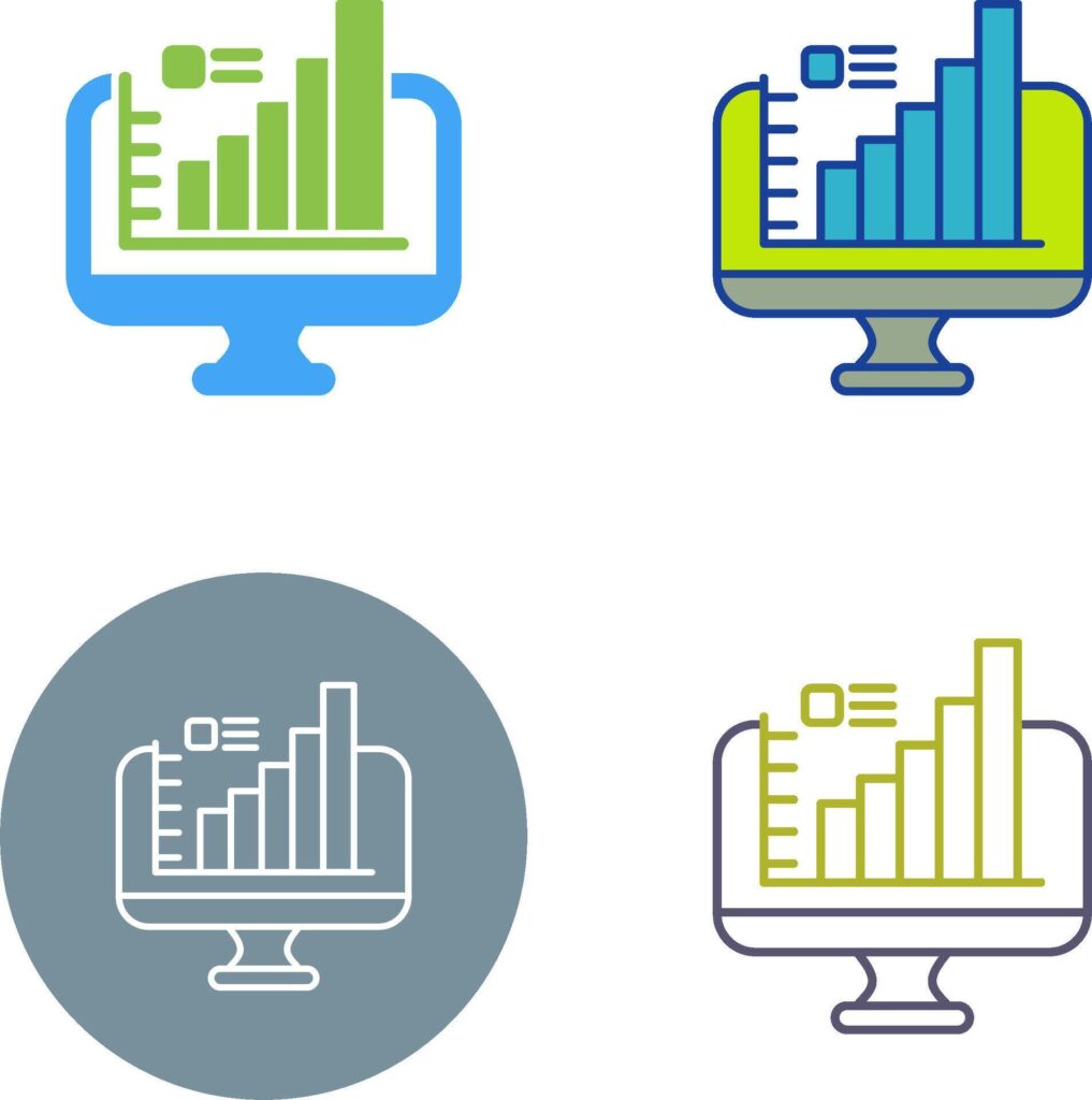 Monitor Icon Design Stock Free