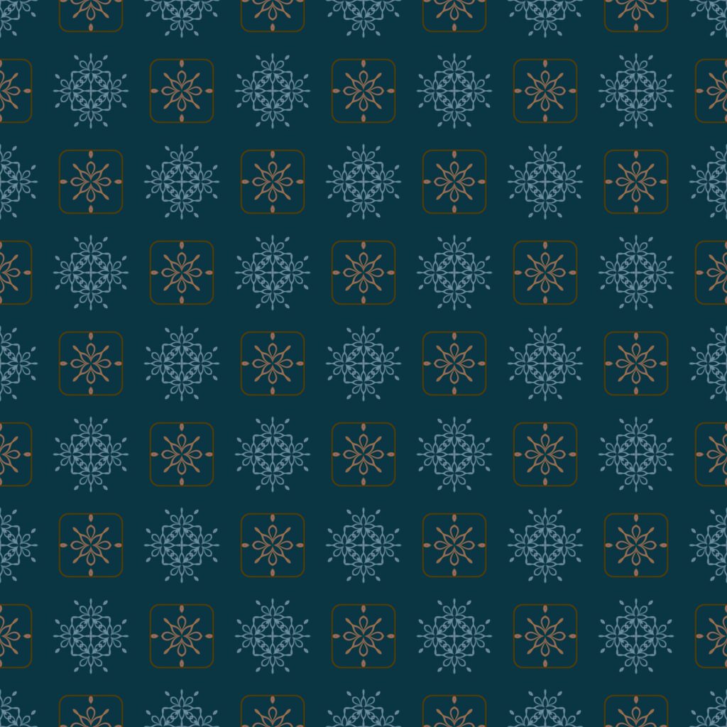 Decorative ornament seamless pattern background Free Vector