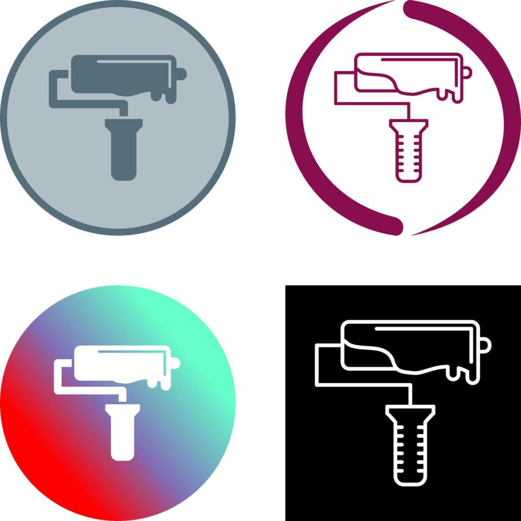 Roller Icon Design Stock Free