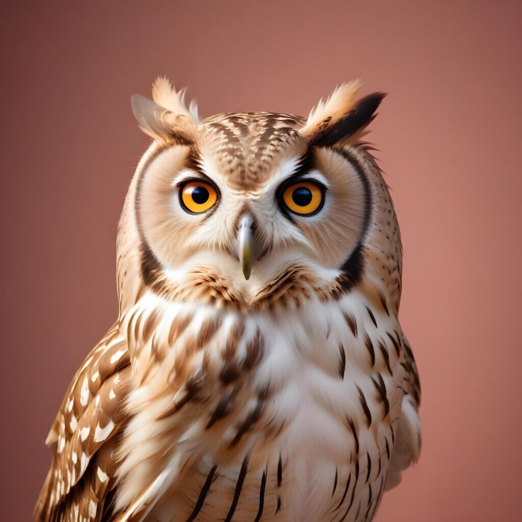 owl on lite background Stock Free