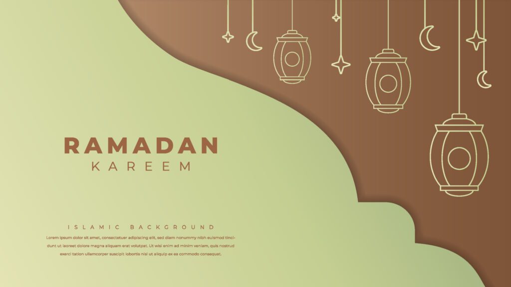 ramadan kareem background design vector Free Vector