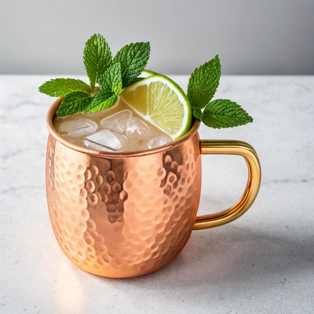 Bebida Moscou mule com by @ai_generated