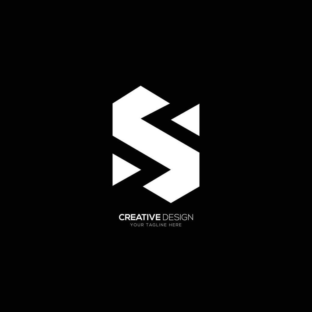 Creative letter S monogram logo Stock Free