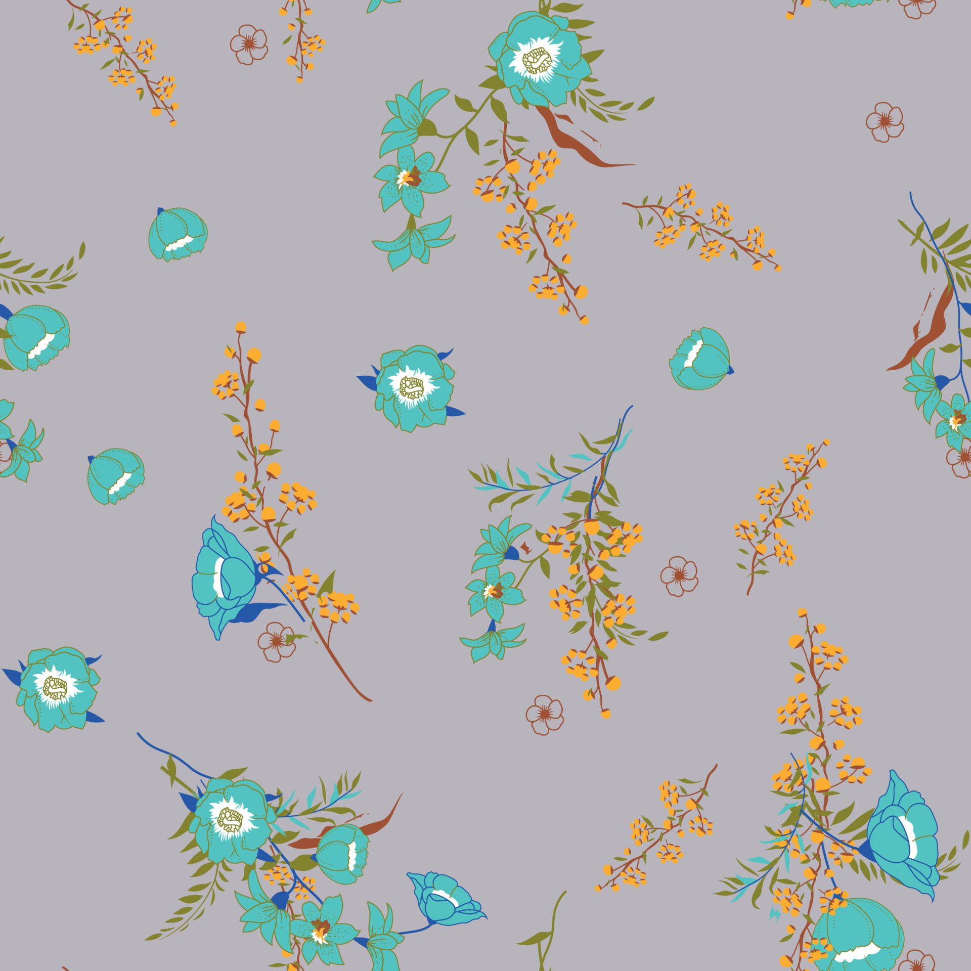 goods best beautiful fabric vector art design wallpaper seamless pattern vector illustration png files pattern background floral Free Vector