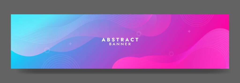 Abstract Colorful Fluid Wave Banner Template Free Vector