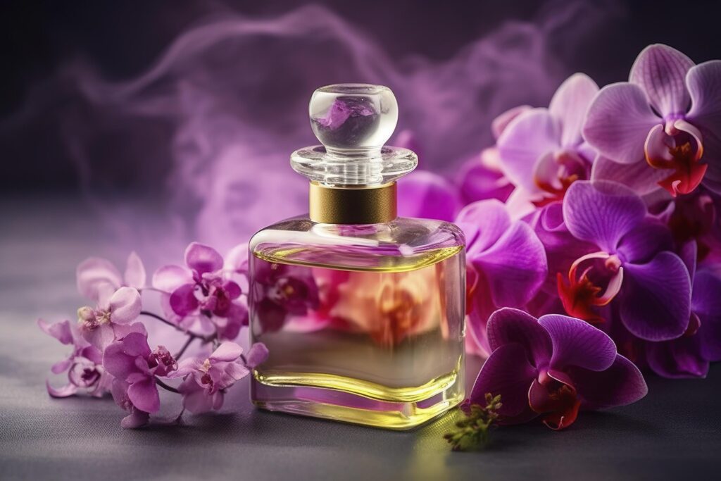 Perfume aroma from soft orchids flower , Stock Free