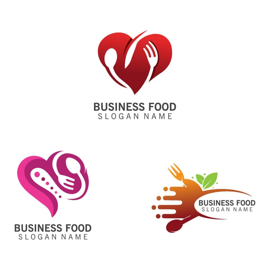 Food Logo creative inspiration business template design Stock Free and Free SVG