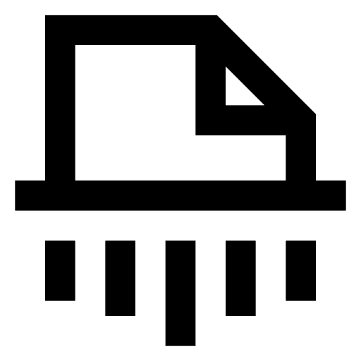 File, shredder icon