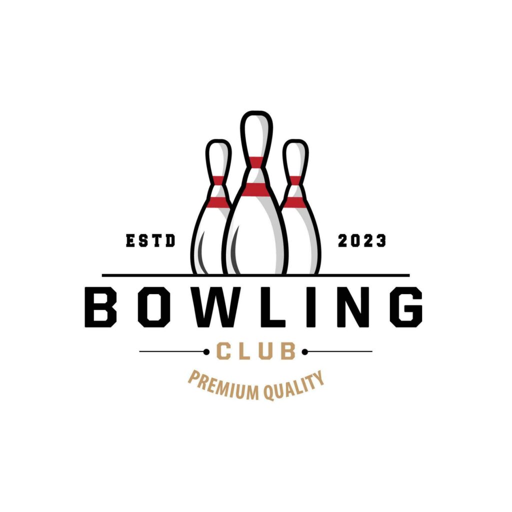 Bowling Sports Club Logo, Bowling Ball And Pin Design Vector Tournament Templet Illustration Stock Free