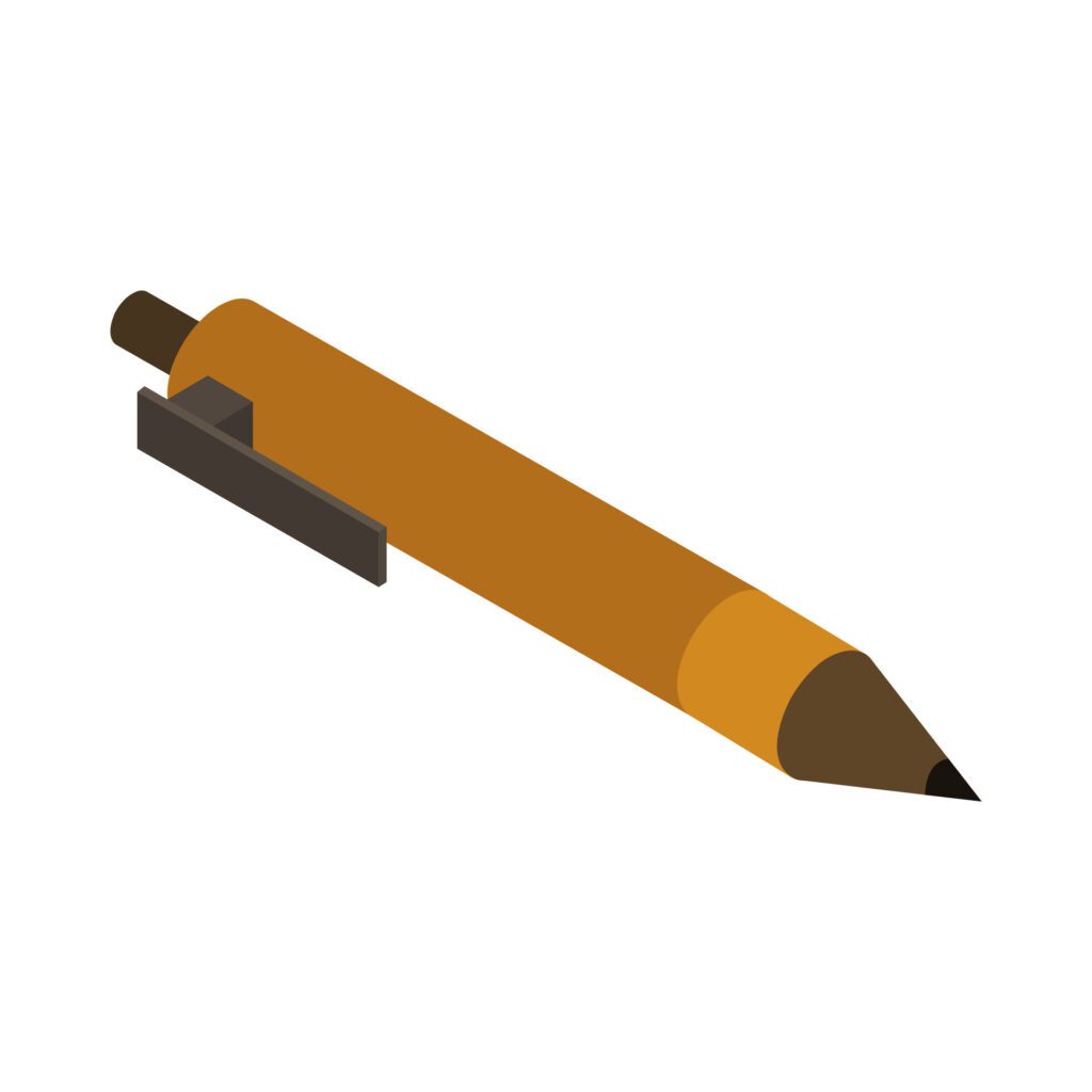 Pen Icon On Background Free Vector