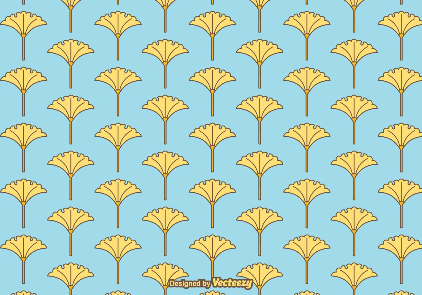 Free Vector Ginko Pattern Free Vector and Free SVG