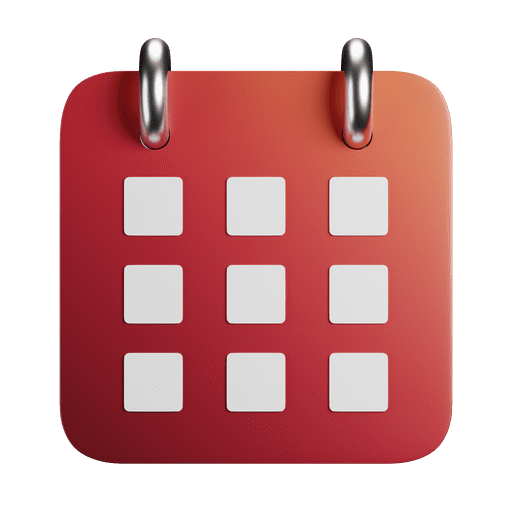 Calender, date, schedule 3D illustration