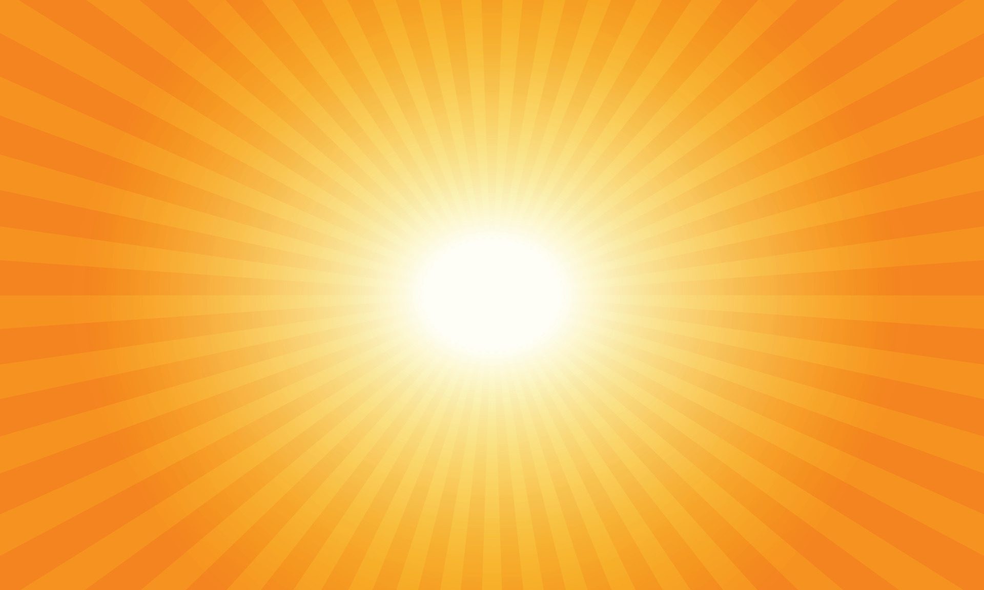 orange sunburst background. summer radial rays background pattern Free Vector