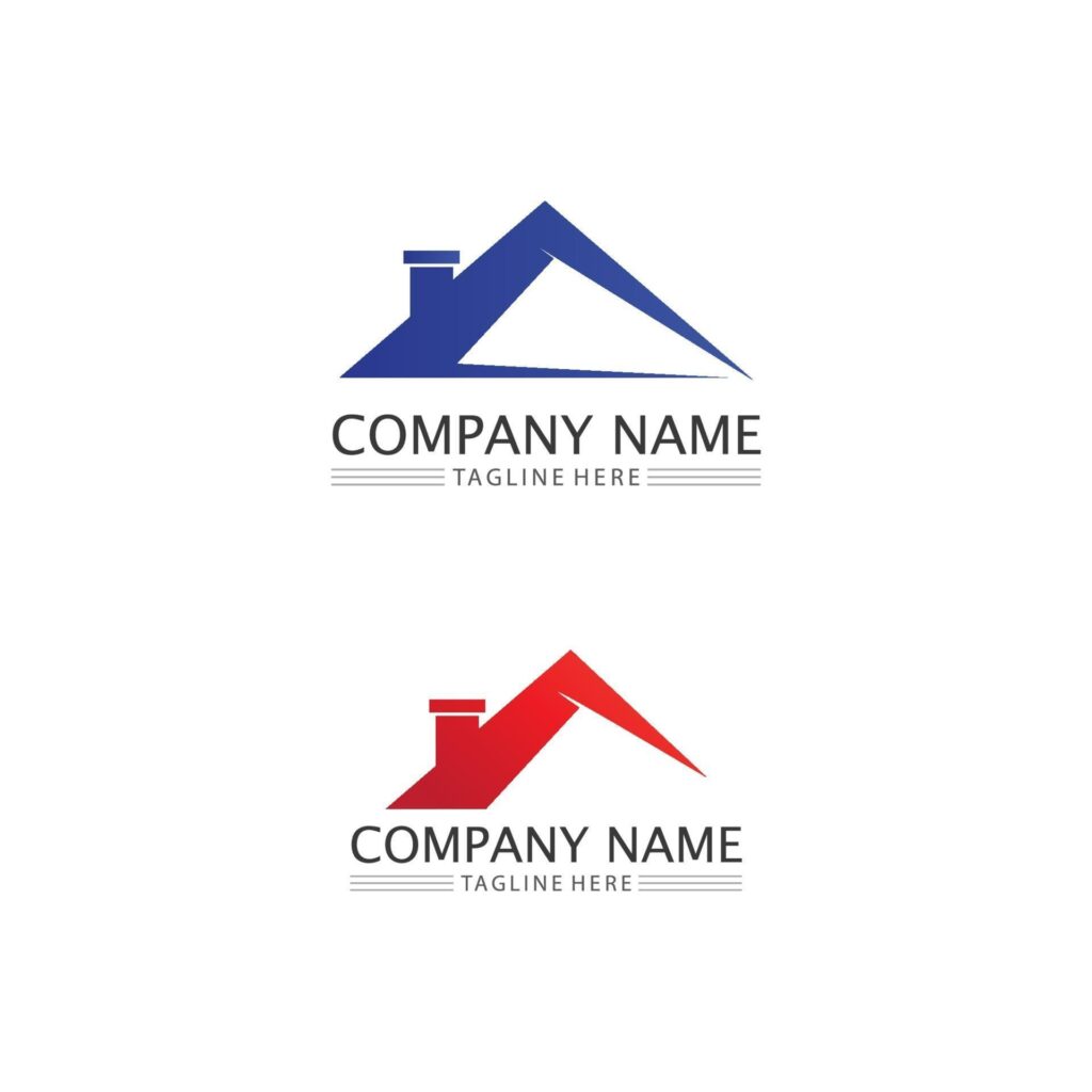 Building home logo, house logo, architecture and window, estate home Stock Free