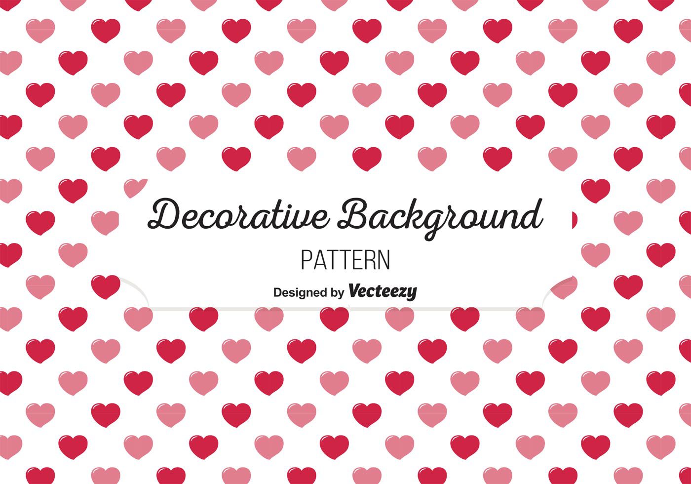 Cute Heart Background Pattern Free Vector and Free SVG