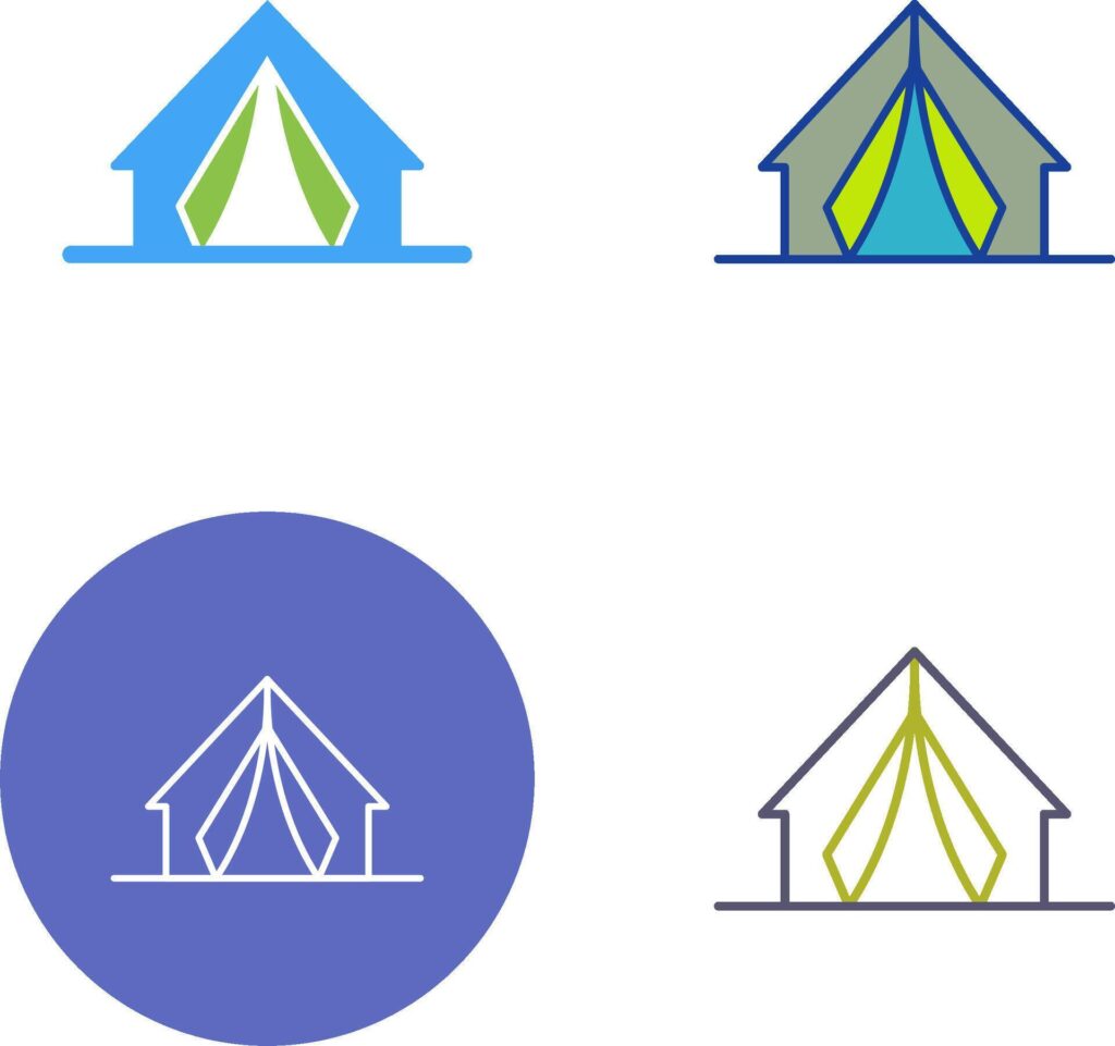 Camp Icon Design Stock Free