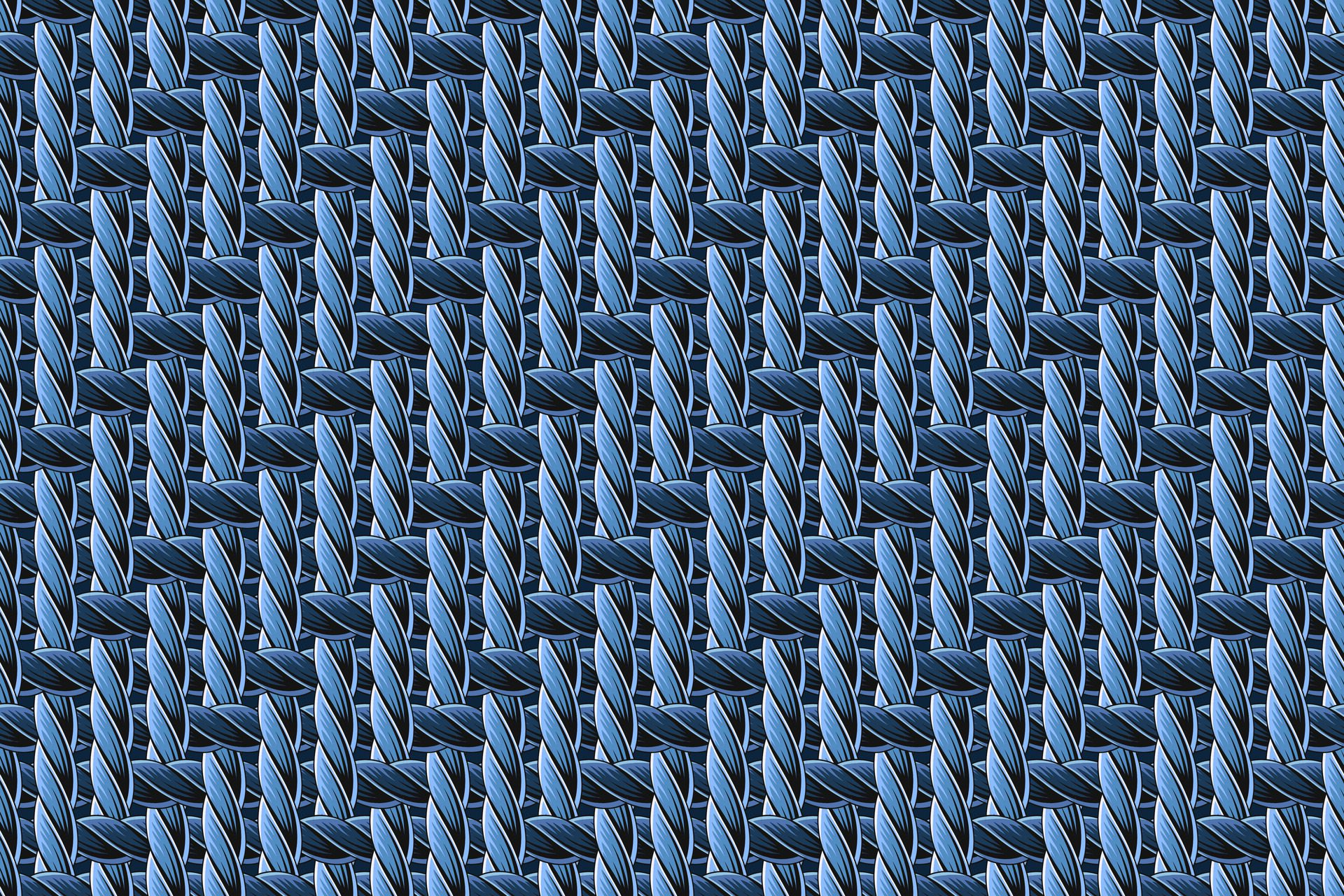 Seamless pattern with dense, tight interwoven fiber. Mat, rug texture with traditional denim weave. Vintage style. Not AI Free Vector