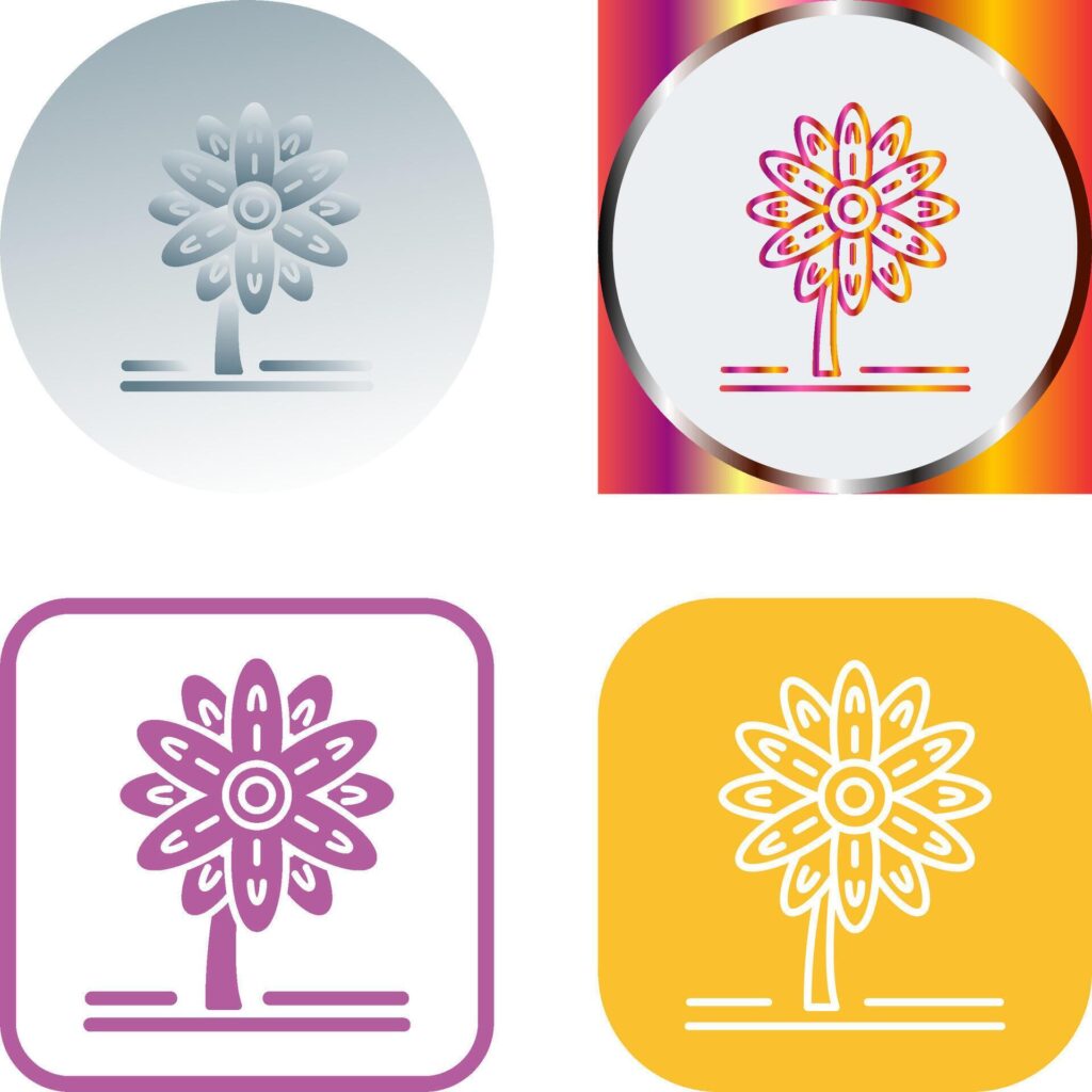 Daisy Icon Design Stock Free