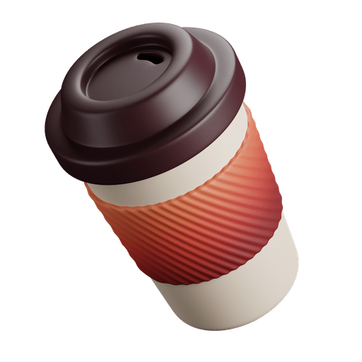 Takeaway, cup, to go 3D illustration