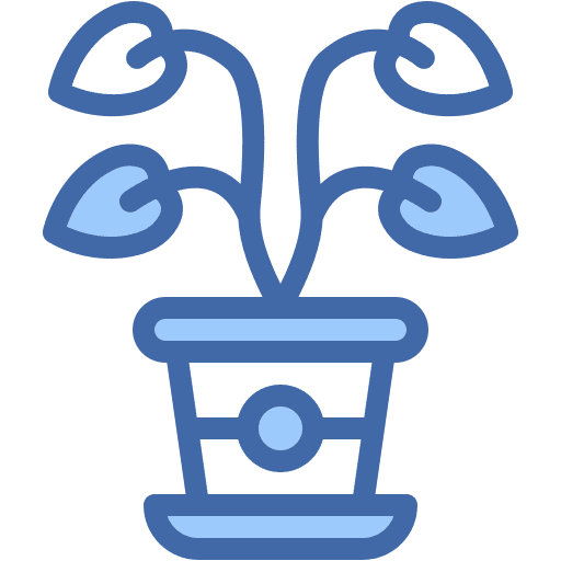 Anthurium, botanical, home icon