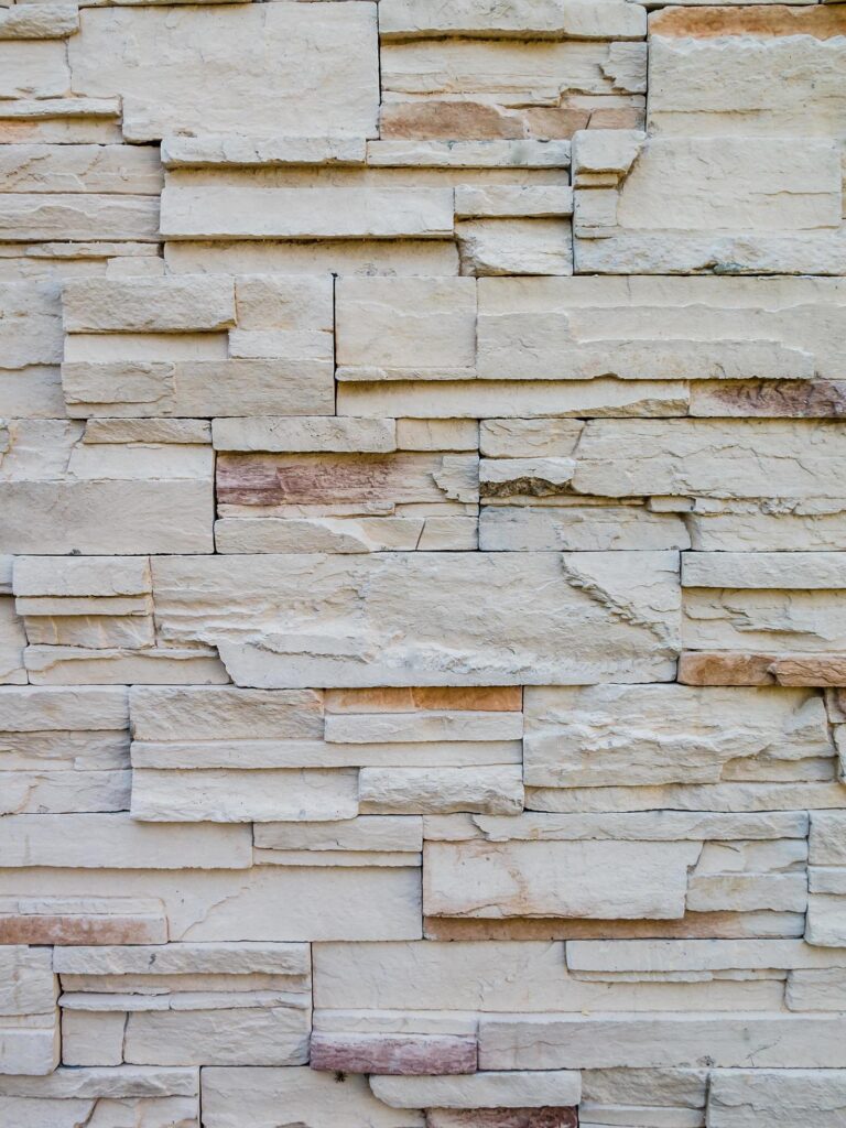 pattern of decorative slate stone wall surface Stock Free