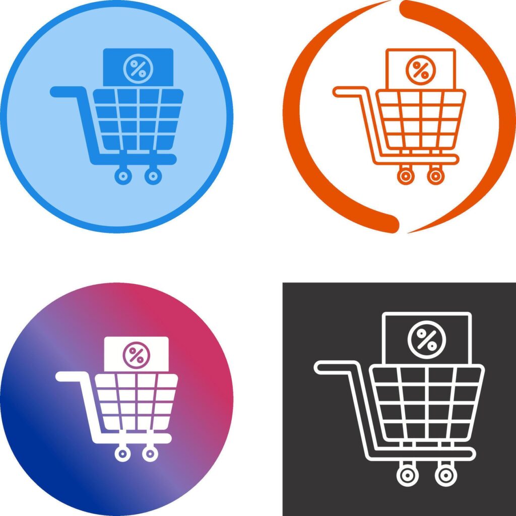 Shopping Tax Icon Design Stock Free