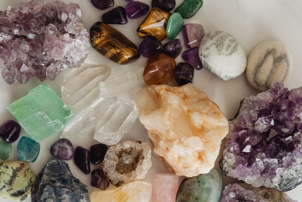 Stone And Crystals Collection – Self Care – Healing Stock Free