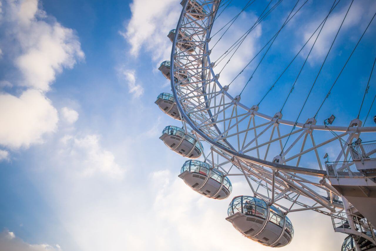 London Eye on a Cloudy Day Stock Free