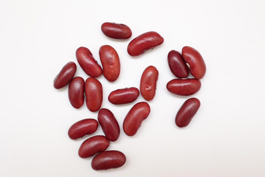 Red beans isolated on white background Stock Free