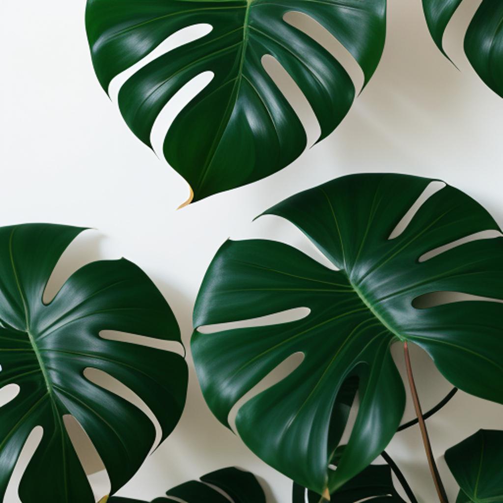 Background, Monstera live plant by @ai_generated