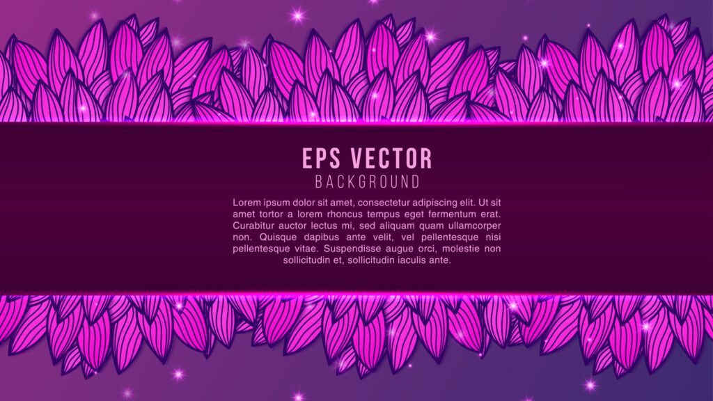 Purple Doodles elements background with fluid gradient. Dynamic shapes composition Free Vector