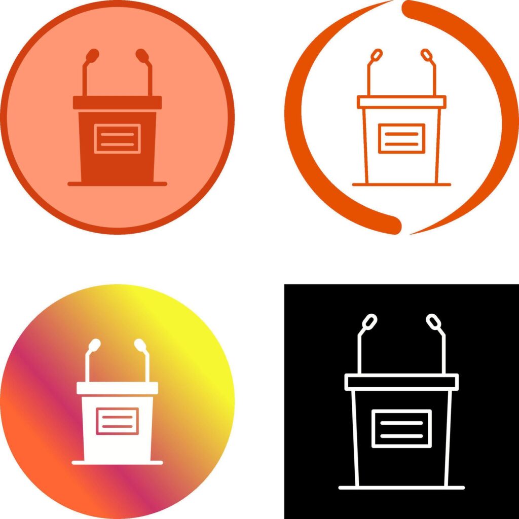 Debate Icon Design Stock Free