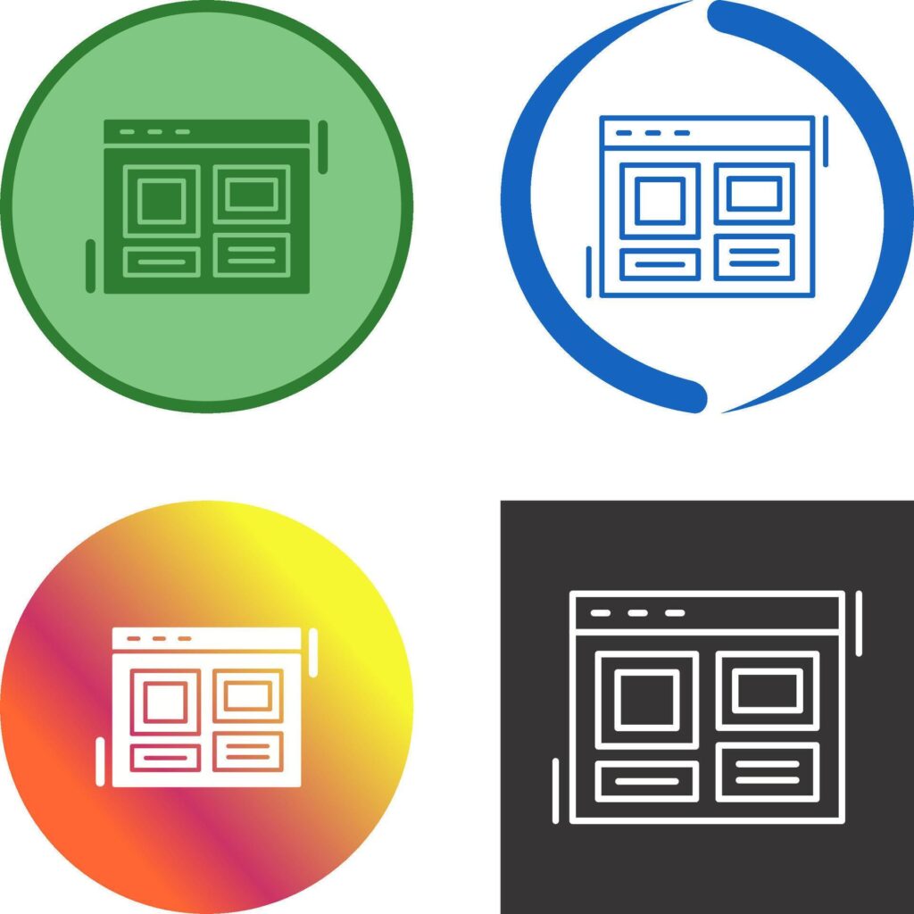 Layout Icon Design Stock Free