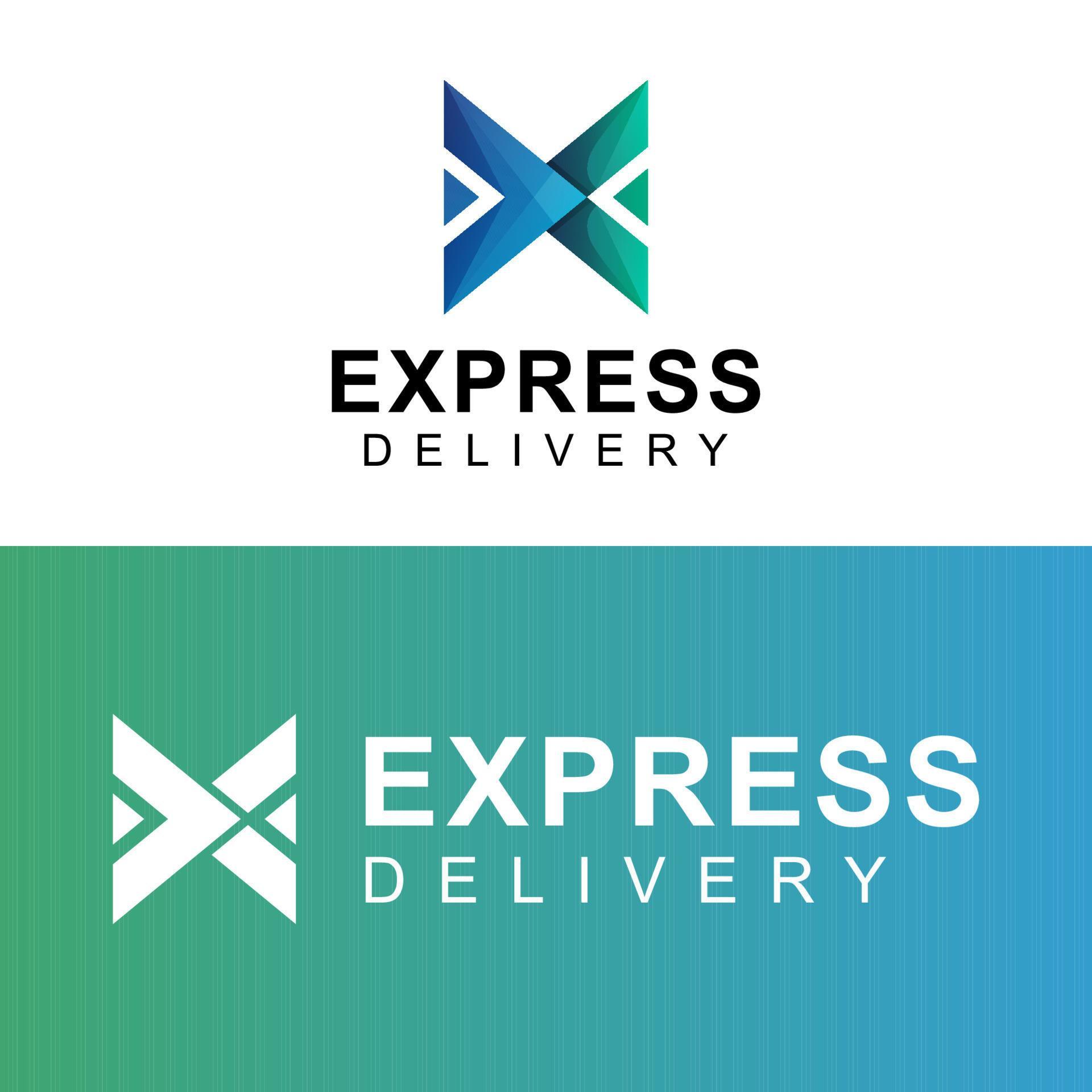 modern logo design of Delivery logistic. letter x with arrow symbol logo concept. Stock Free