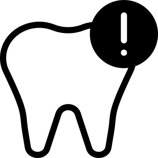 Dental, caries, teeth icon