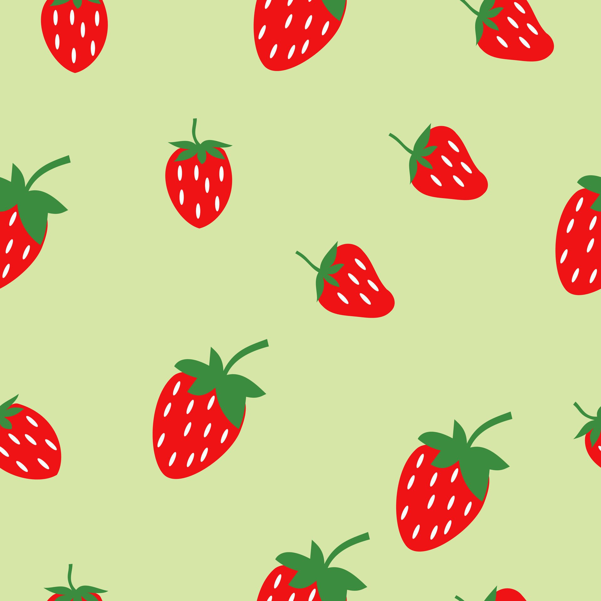 Stawberry seamless pattern Free Vector