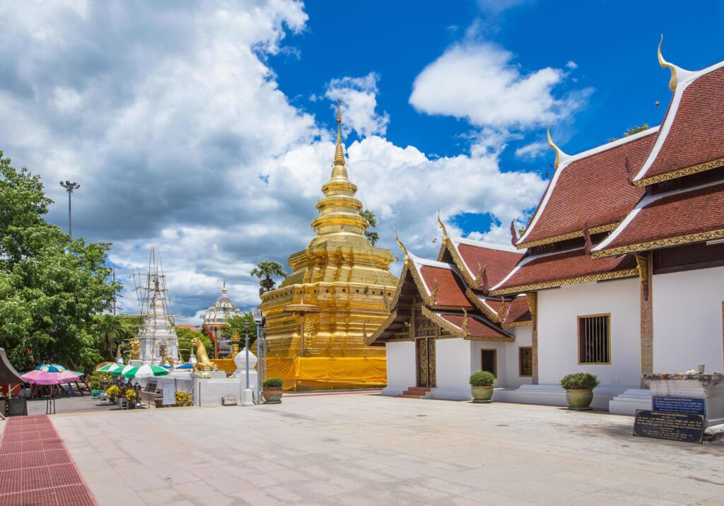 
									Chiang Mai, Thailand. Wat Phra That Sri Chom Thong Temple. Stock Free