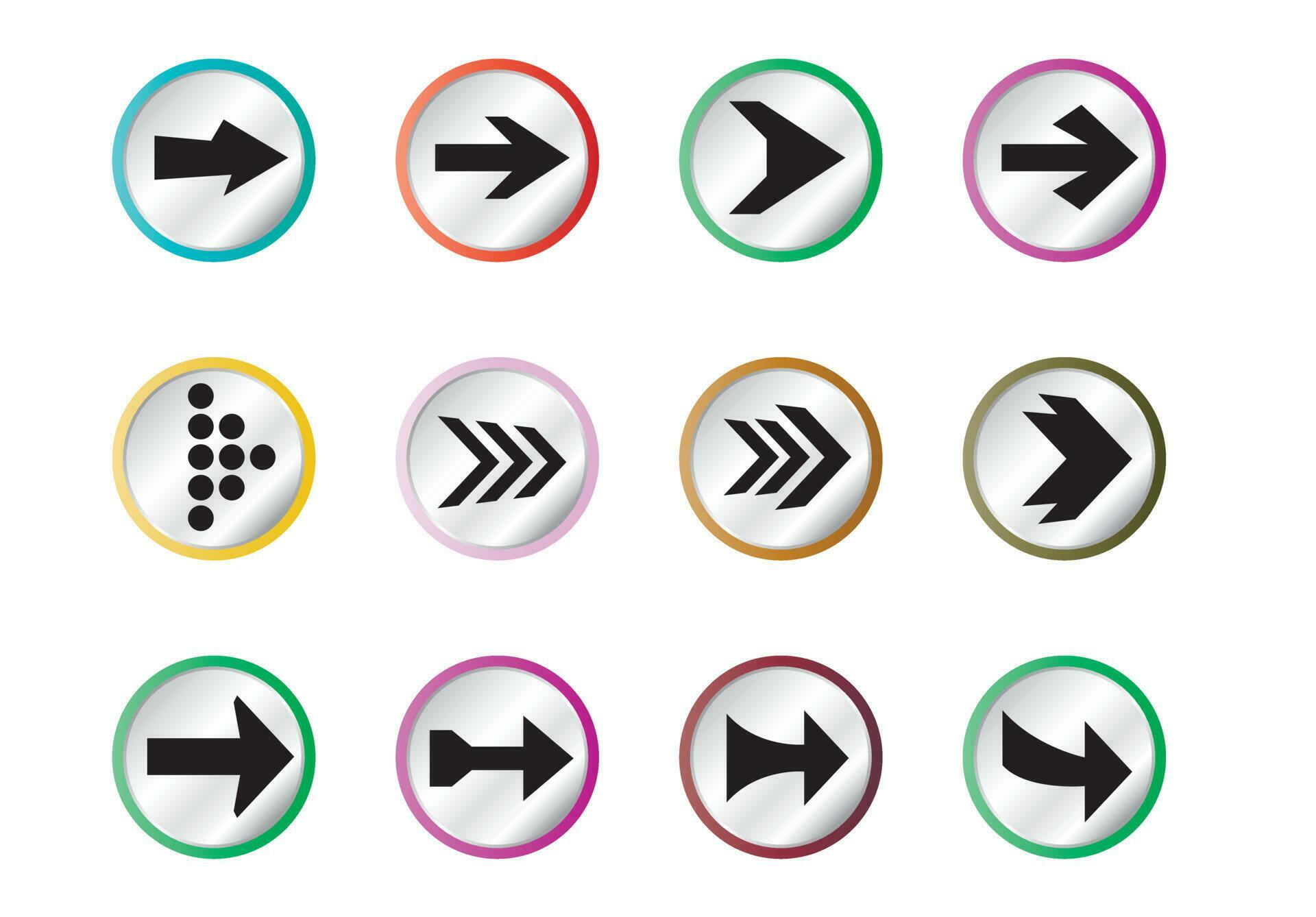 arrows icon set Stock Free and Free SVG